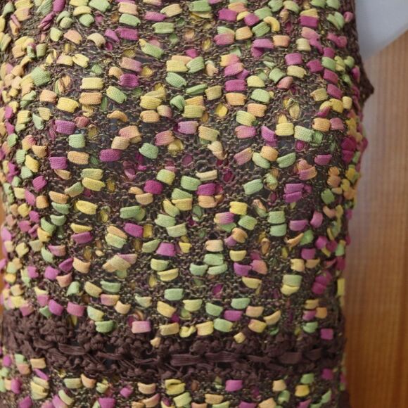 Marilena Chicago Vibrant Crochet Tank Top Medium Y2K Vintage Romania - Picture 5 of 12